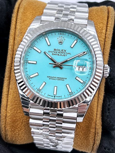 rolex dayjust tiffany|rolex tiffany blue 41 price.